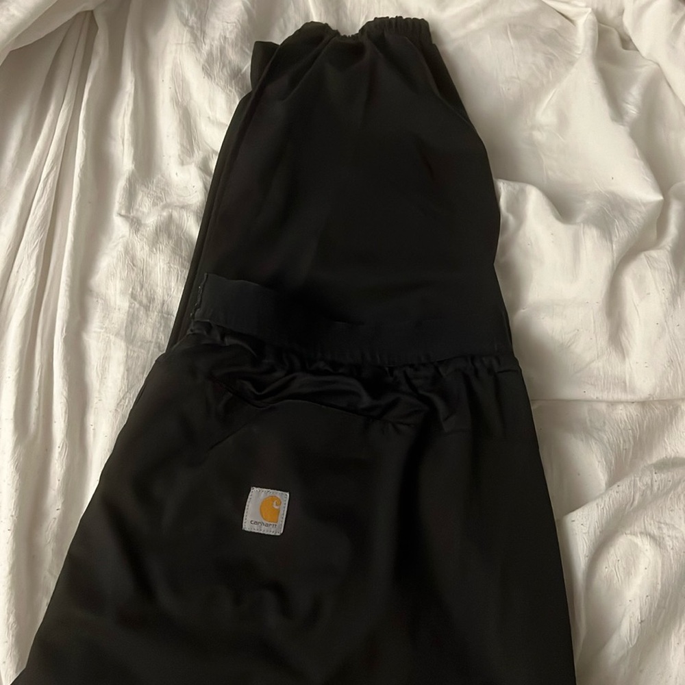 Carhartt Black Work Pants with Logo Patch